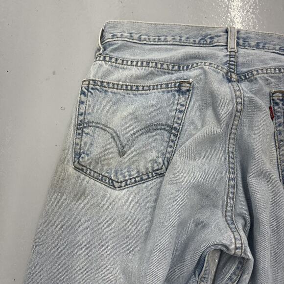 Vintage Y2k Levis's 505 Blue Regular Fit Jeans 32x32 - Picture 5 of 7